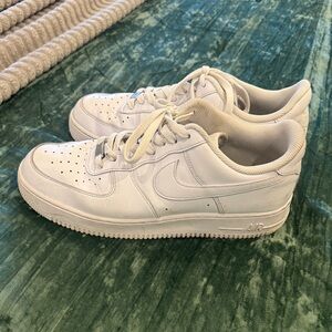 Nike All-White Air Force 1 Sneakers